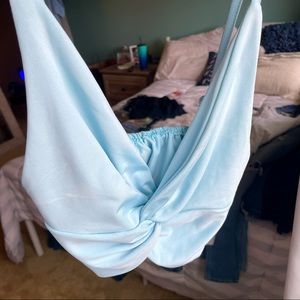 light blue tank
